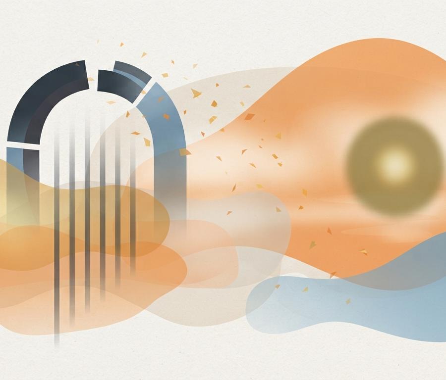 Ilustrasi editorial untuk The Great Gatsby